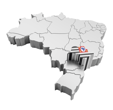 Mapa de atuação Forest projetos