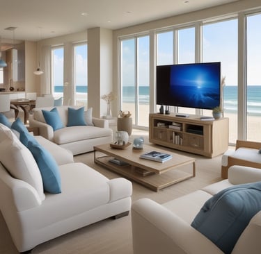 Bright living room with modern inventory