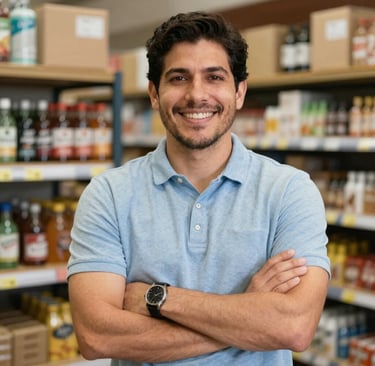 man standing near balcony