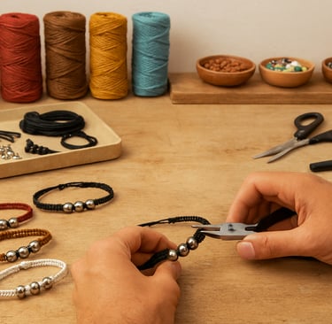 Atelier de fabrication des bracelets Desboules