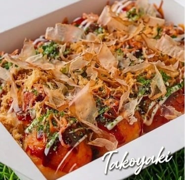 Teazser bonito takoyaki with mayo and fish flakes