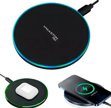 a wireless charging station with a wireless charging cable