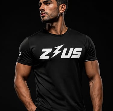 Man training in a breathable gym shirt in NZ, showing lightweight sweat-wicking activewear for everyday workout comfort