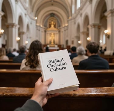 people inside a beautiful church praying