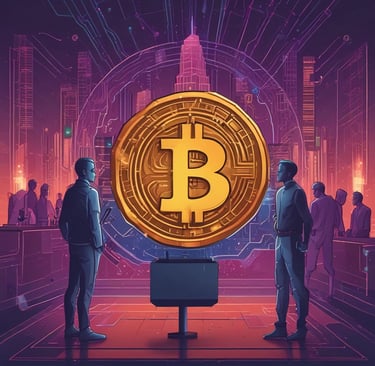 a close up of a computer chip with a symbol on it