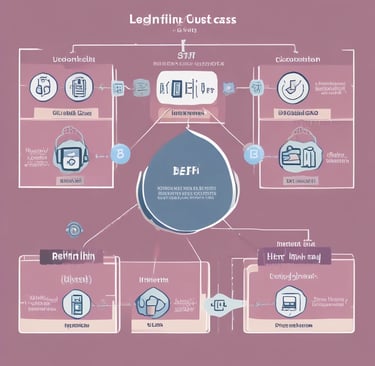 a group of purple cubes hanging from a metal bar