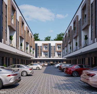 a row of parked cars in a parking lot