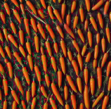 A bowl filled with golden roasted baby carrots glistening with honey glaze