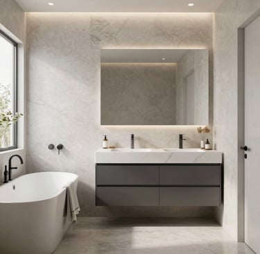 photo of white staircase