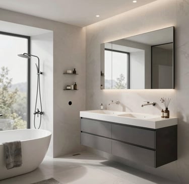 photo of white staircase