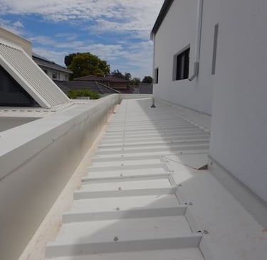Repairs conducted to sheet metal perth property. 