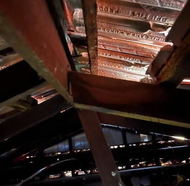 Roof timber sagging on Karrinyup property 