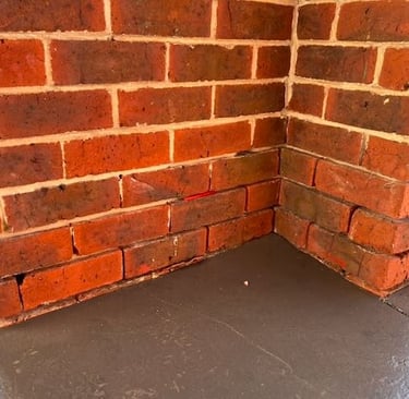 Brickwork requiring repairs 