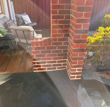 Photo of brickwork after repairs conducted 