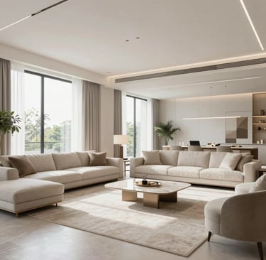 Bright living room with modern inventory