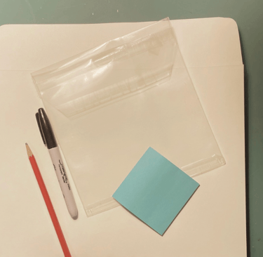 Example of items useful for sorting old photos