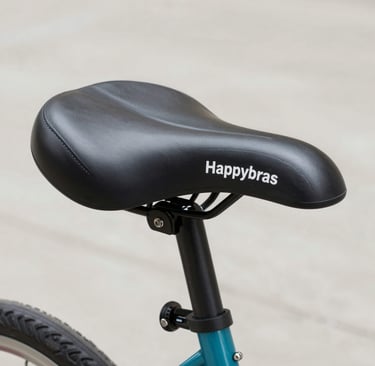 Happybras product lineup arranged on a minimalist wooden table with natural light