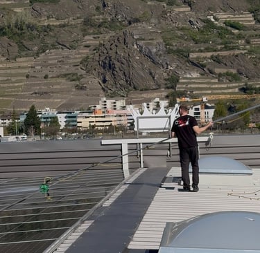 Nettoyage de panneaux solaires