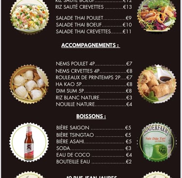 Restaurant asiatique Vietnamien a Cannes avec des plats traditionnels