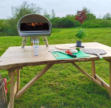 Camping and home made pizzas