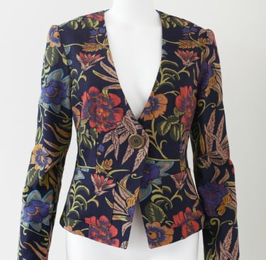Abstract floral jacket a signature Rogue Coat jacket