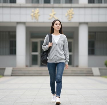 woman wearing black crew-neck shirt