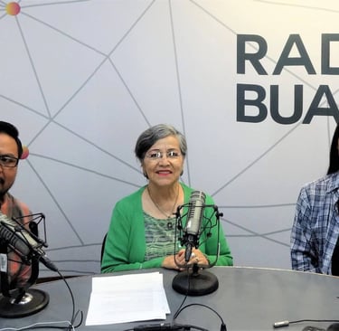 Lilia Martínez y Torres en Radio BUAP como invitada.