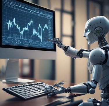 A calm morning scene with a cup of coffee beside a trading screen showing live market data.