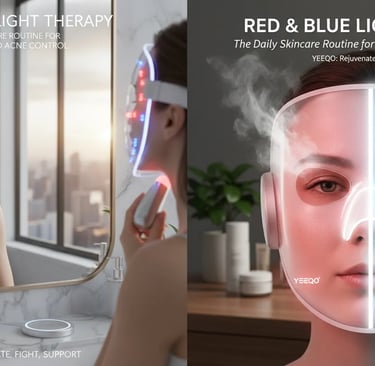 Red & Blue Light Therapy: The Daily Skincare Routine for Anti-Aging and Acne Control