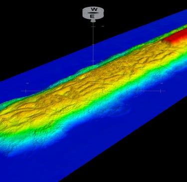 batimetría de vertidos de precisión obra marítima