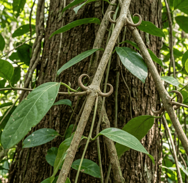 Cat's claw, an Amazonian medicinal plant used to strengthen physical and spiritual well-being.