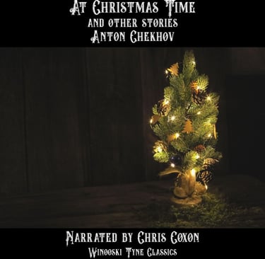 At Christmas Time audiobook cover - a small christmas tree