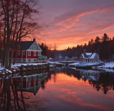 Interior shot of a cozy living room with warm natural light and tasteful decor.