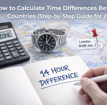 How to Calculate Time Differences Between Countries (Step-by-Step Guide for 2026)_timenowonline