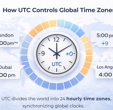 How UTC Controls Global Time Zones_timenownonline.com