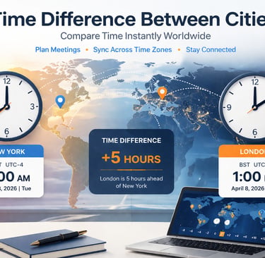 Time Difference Between Cities Compare Time Instantly Worldwide _timenowonline