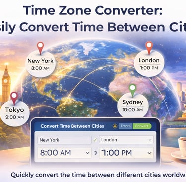 Time Zone Converter Easily Convert Time Between Cities Worldwide (2026 Guide)
