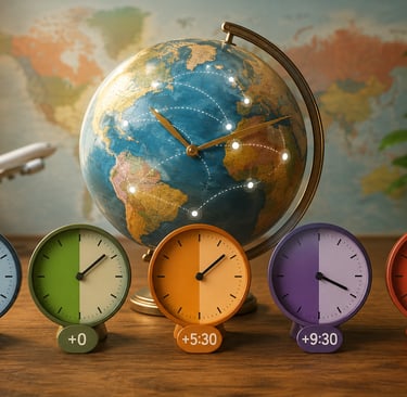 Why Do Some Countries Have 30-Minute & 45-Minute Time Zones_timenowonline.com