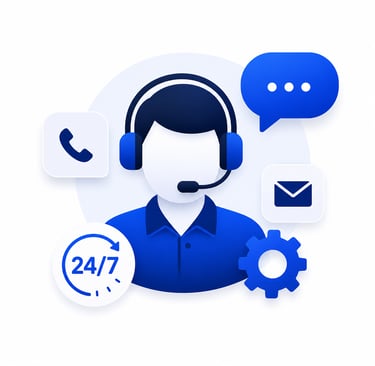 24/7 business website support and assistance