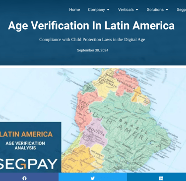 Segpay Blog Age Verification in Latin America