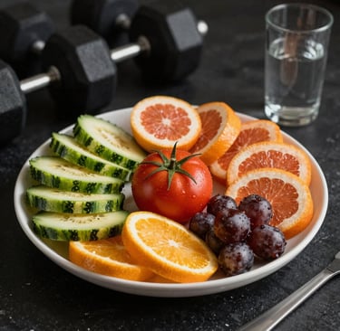assorted fruits and vegetables on green surface