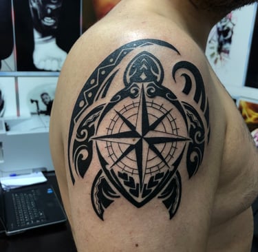 Maori tattoo on forearm — Hurghada Tattoo Studio