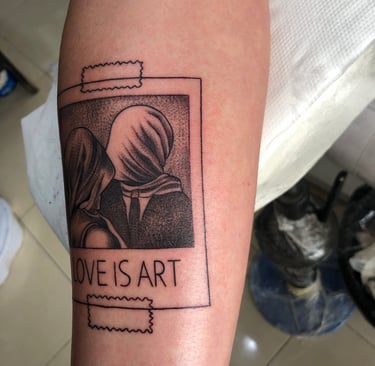 Dotwork ornamental tattoo on forearm — Hurghada Tattoo Studio