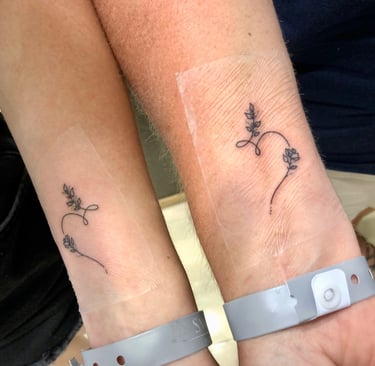 Minimalist heart tattoo on wrist — Hurghada Tattoo Studio