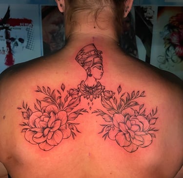 Hurghada Tattoo Studio – realistic black & grey tattoo on forearm