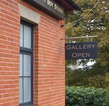 Naughty Boy Studio residence of Mark Richard Hall contemporary Artist and sculptor