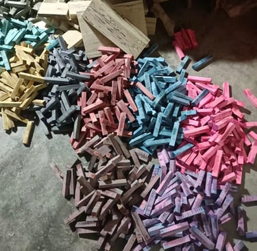 stabilized wood block pen block knife block dyed wood block