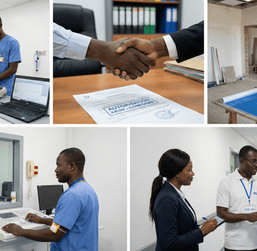 Les services de CEP : Contrôle qualité des équipements radiogènes, Gestion du dossier d'autorisation ARSN, Bureau d'étude