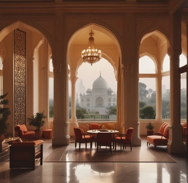 A group of travelers sharing laughter around a campfire beneath a starry night.