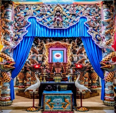 Cao Dai Temple, Soc Trang City. Vietnam
